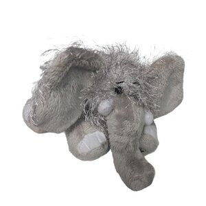 Ganz Webkinz Gray Elephant Long Hair Plush Stuffed Animal HM007 10"